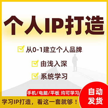 个人IP打造教程合集（13套大V视频文字教学资料）